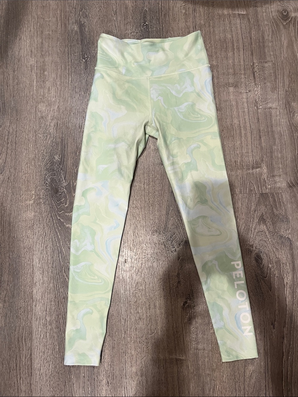 Peloton Green Marble Leggings